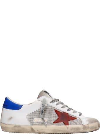 Golden Goose Superstar Sneakers In White Leather