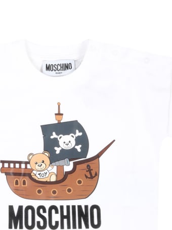Moschino Multicolor Suit For Babyboy With Teddy Bear