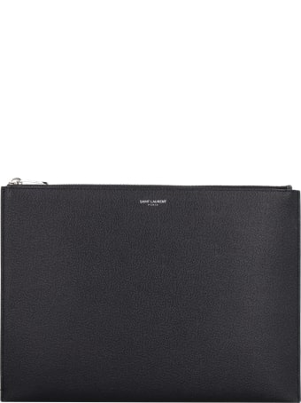 Saint Laurent Leather Tablet Pouch
