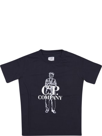 C.P. Company Undersixteen Logo Print T-shirt