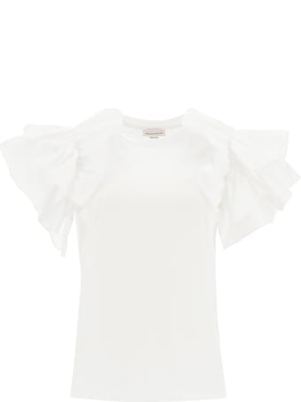 Alexander McQueen Ruffled T-shirt
