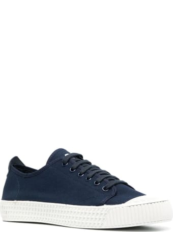 Car Shoe Blue Cotton Sneakers