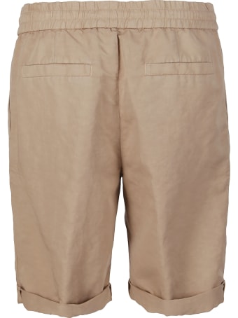 Brunello Cucinelli Beige Linen-cotton Blend Shorts