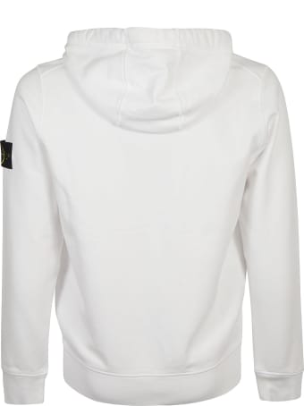 Stone Island Logo Patched Zip Hoodie