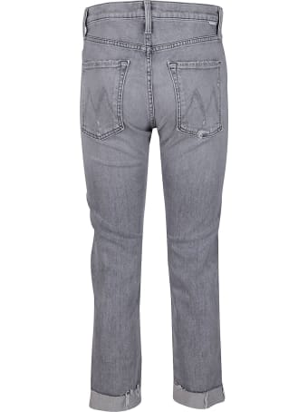 Mother Grey Cotton Jeans