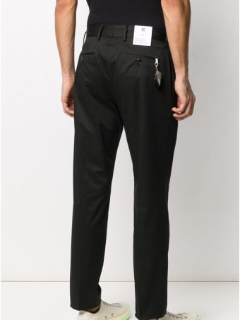 PT01 Five Pockets Black Cotton Trousers