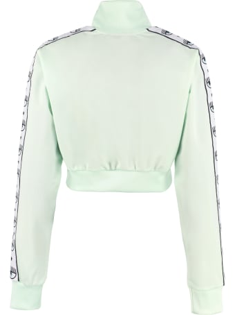 Chiara Ferragni Cropped Full Zip Sweatshirt