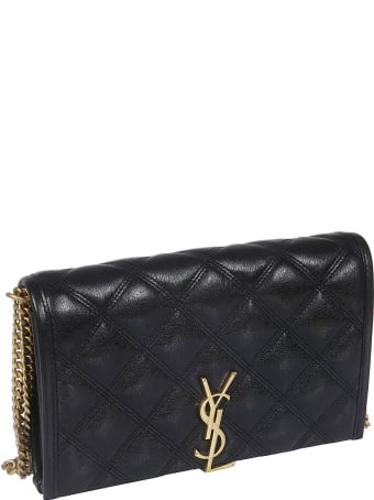 Saint Laurent Logo Plaque Shoulder Bag