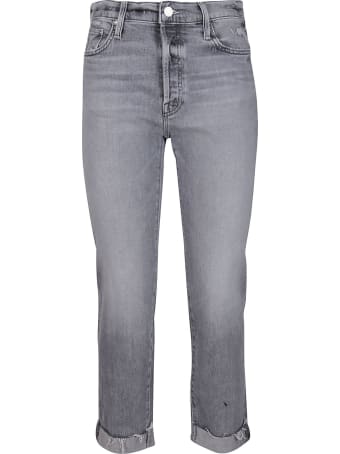 Mother Grey Cotton Jeans
