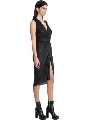 Rick Owens Lilies Dress In Black Viscose