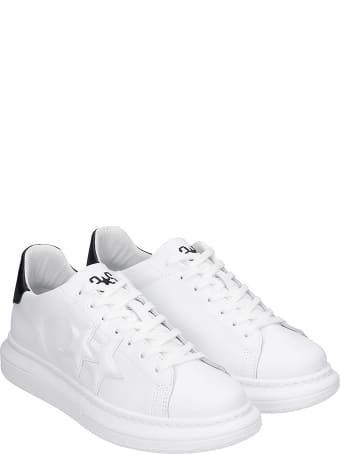 2Star Sneakers In White Leather