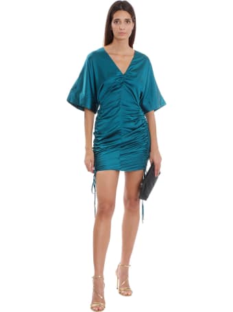 Cult Gaia Fiona Dress In Petroleum Polyester