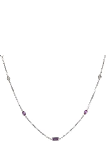 Lo Spazio Jewelry Lo Spazio Pink Sapphire and Diamond Necklace