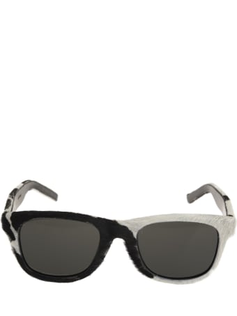 Saint Laurent Classic Sl 51 Sunglasses In Calf Hair