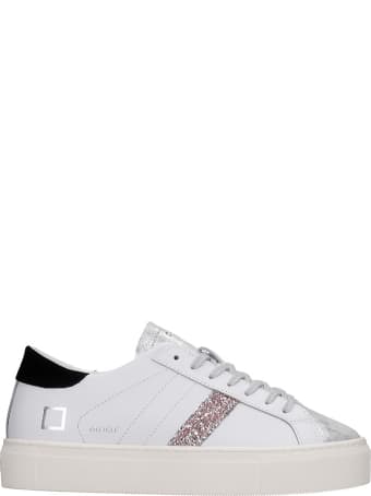 D.A.T.E. Vertigo Sneakers In White Leather