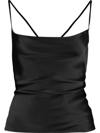 L'Autre Chose Silk Satin Tank Top