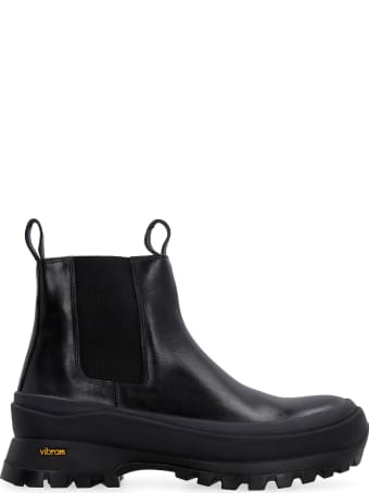 Jil Sander Leather Ankle Boots