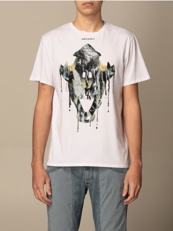Just Cavalli T-shirt Just Cavalli T-shirt In Cotton With Print