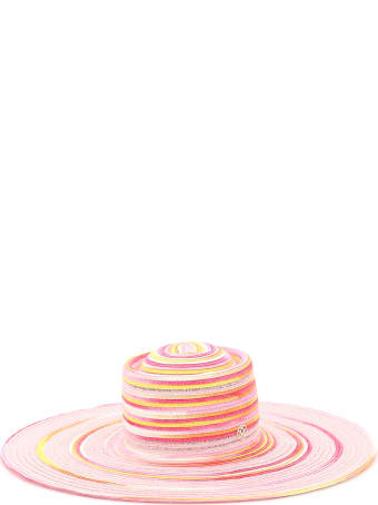 Maison Michel Kat Tie-dye Woven Hat