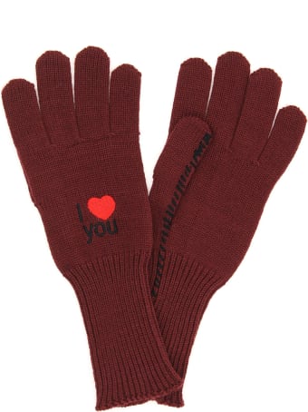 Raf Simons Wool Gloves I Love You