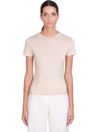 Theory T-shirt In Beige Cotton