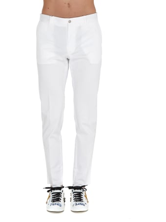 Dolce & Gabbana Stretch Trousers With Patch