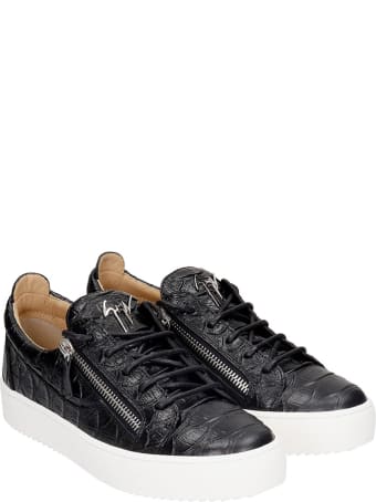 Giuseppe Zanotti Frankie Sneakers In Black Leather