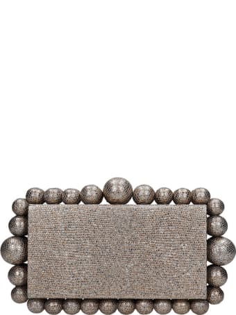 Cult Gaia Eos Clutch In Silver Acrylic