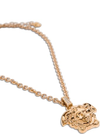 Versace Necklace Medusa 35mm Verniciato + Strass