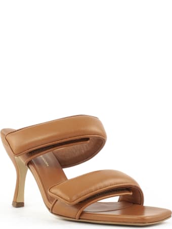 Gia X Pernille Teisbaek Brown Leather Mules Sandals