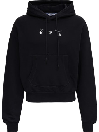 Off-White Oversize Jersey Hoodie With Off Print