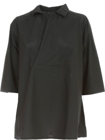 Labo.Art Shirt Revers Neck Drilled Textile