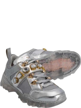 Monnalisa Silver Sneakers Monnalisa