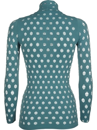 Maisie Wilen Perforated Turtleneck
