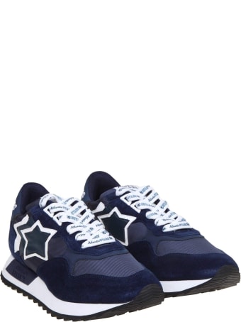 Atlantic Stars Draco Sneakers In Nylon And Suede Color Blue