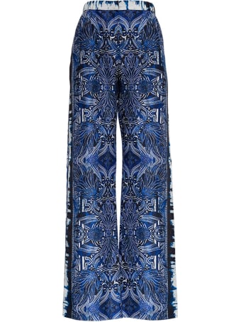 Alberta Ferretti Azulejos Silk Trousers