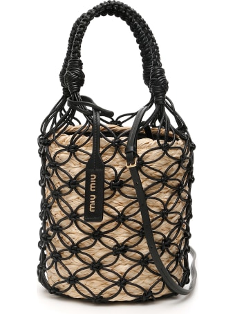 Miu Miu Net Bucket Bag With Basket