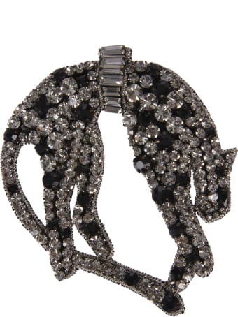 N.21 Crystal Embellished Brooch
