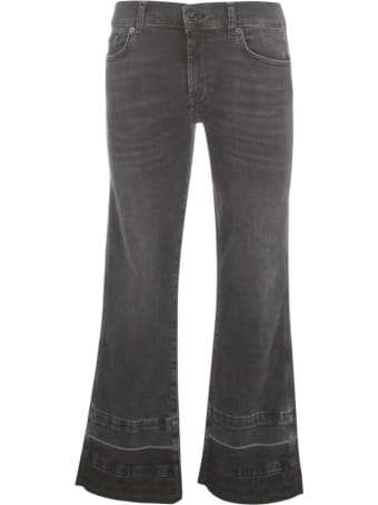 7 For All Mankind Cropped Jeans W/fringes