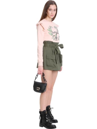 RED Valentino Shorts In Green Cotton