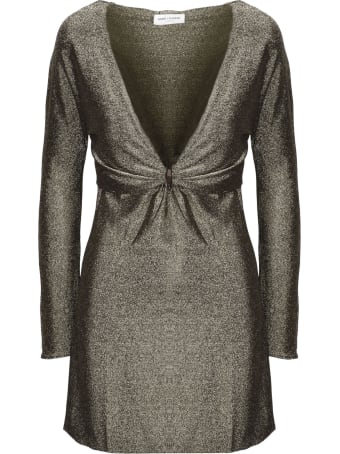 Saint Laurent Bijou Lurex Dress