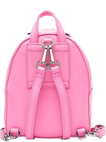 MSGM Pink Backpack With Logo