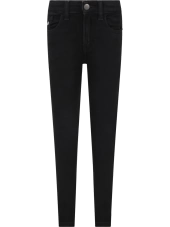 Calvin Klein Black Jeans For Boy With Logo