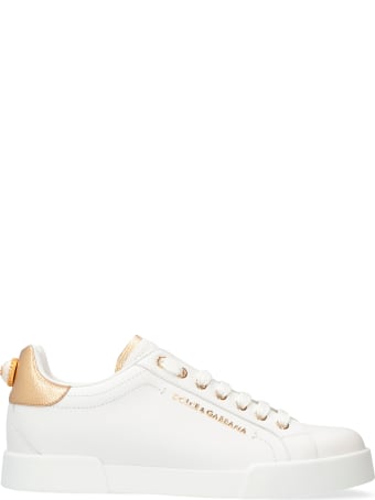 Dolce & Gabbana Portofino Leather Low-top Sneakers