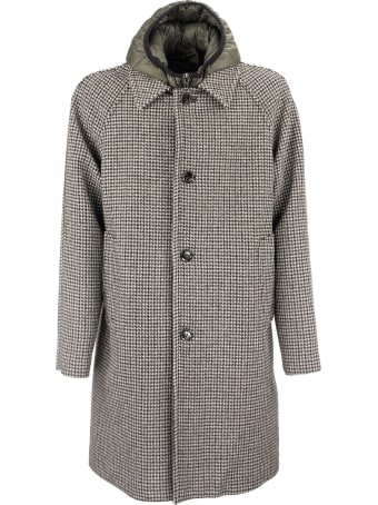 Paltò Marcello Wool Coat With Pied De Poule Pattern