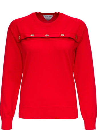 Bottega Veneta Red Merino Wool Sweater