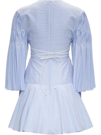 Giovanni Bedin Origami Cotton And Silk Dress With Belt