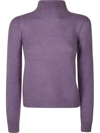 Alberta Ferretti Ribbed Neck Sweater
