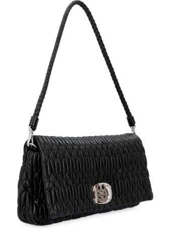 Miu Miu Miu Crystal Quilted Leather Clutch