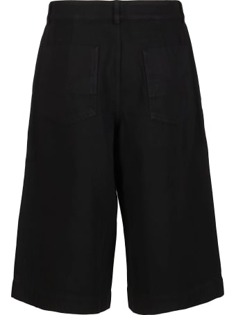 Kenzo Black Cotton Shorts